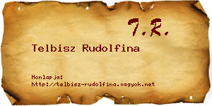 Telbisz Rudolfina névjegykártya